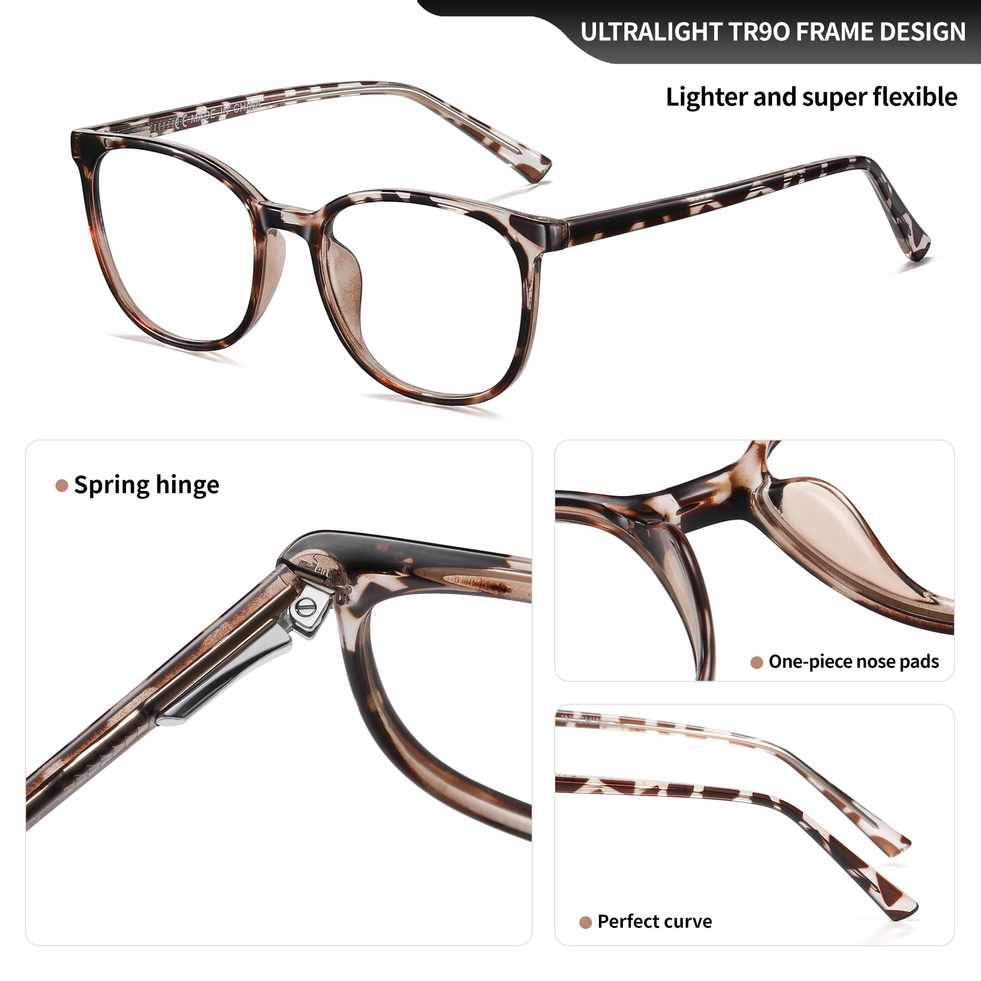 Lunettes de blocage de la lumière bleue, monture ronde, anti-fatigue, anti-UV, lunettes de jeu d'ordinateur pour homme et femme