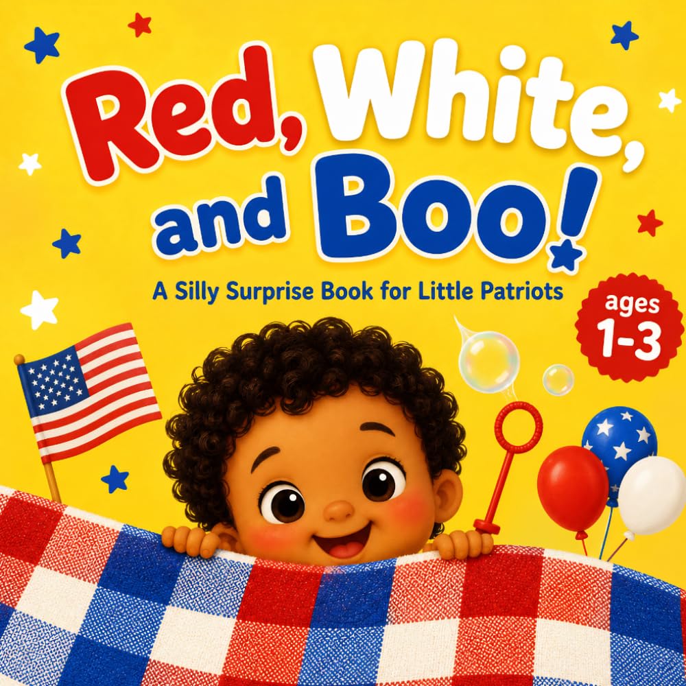 Red, White, and Boo!: Independence Day Picture Book for Babies and Toddlers Ages 1–3 with Flags, Balloons, Fireworks, and 4th of July Fun