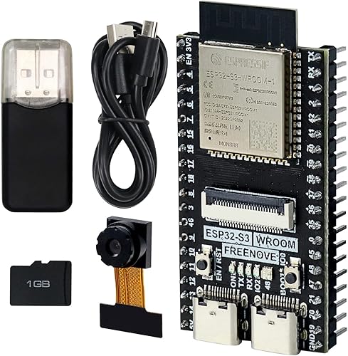 FREENOVE ESP32-S3-WROOM CAM Board (compatible con Arduino IDE), cámara integrada inalámbrica, código Python C, tutorial detallado, proyectos de
