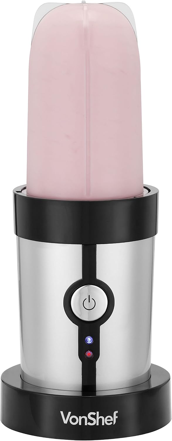 VonShef 4 in 1 Multifunctional 1.5L Blender, 1L Smoothie Maker, Juicer, Grinder & Cups Silver