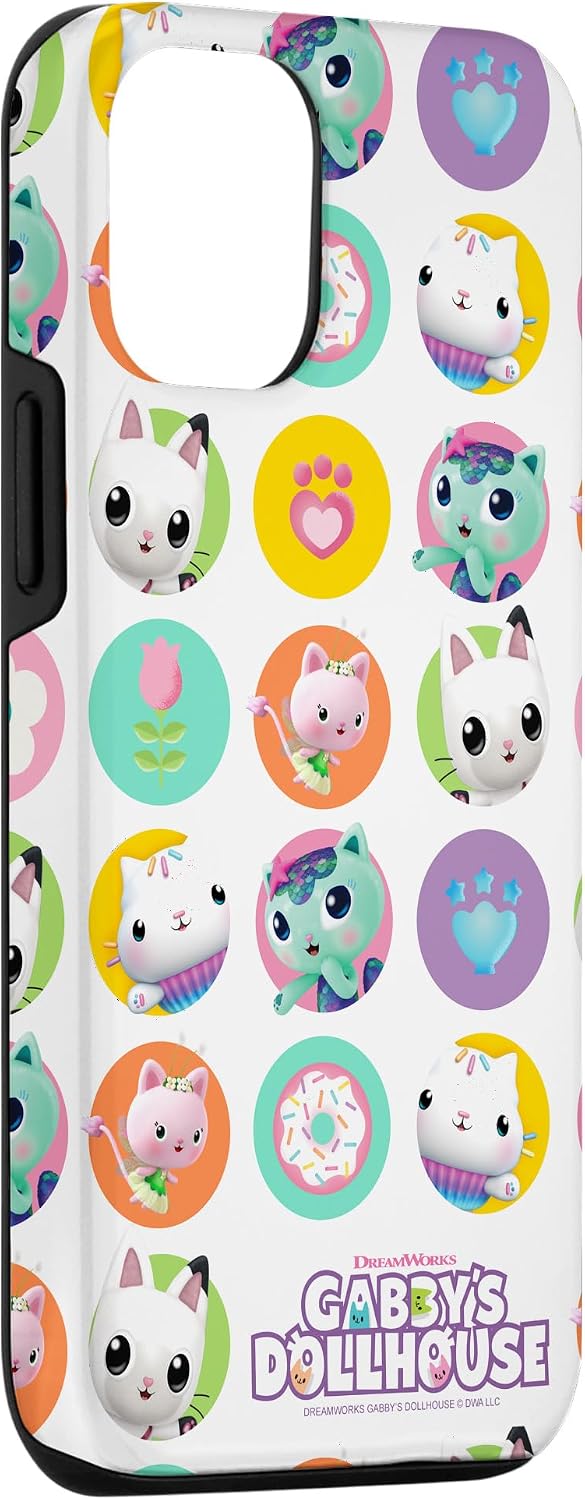 DreamWorks Gabby’s Dollhouse Cats All over Case for iPhone 12/12 Pro