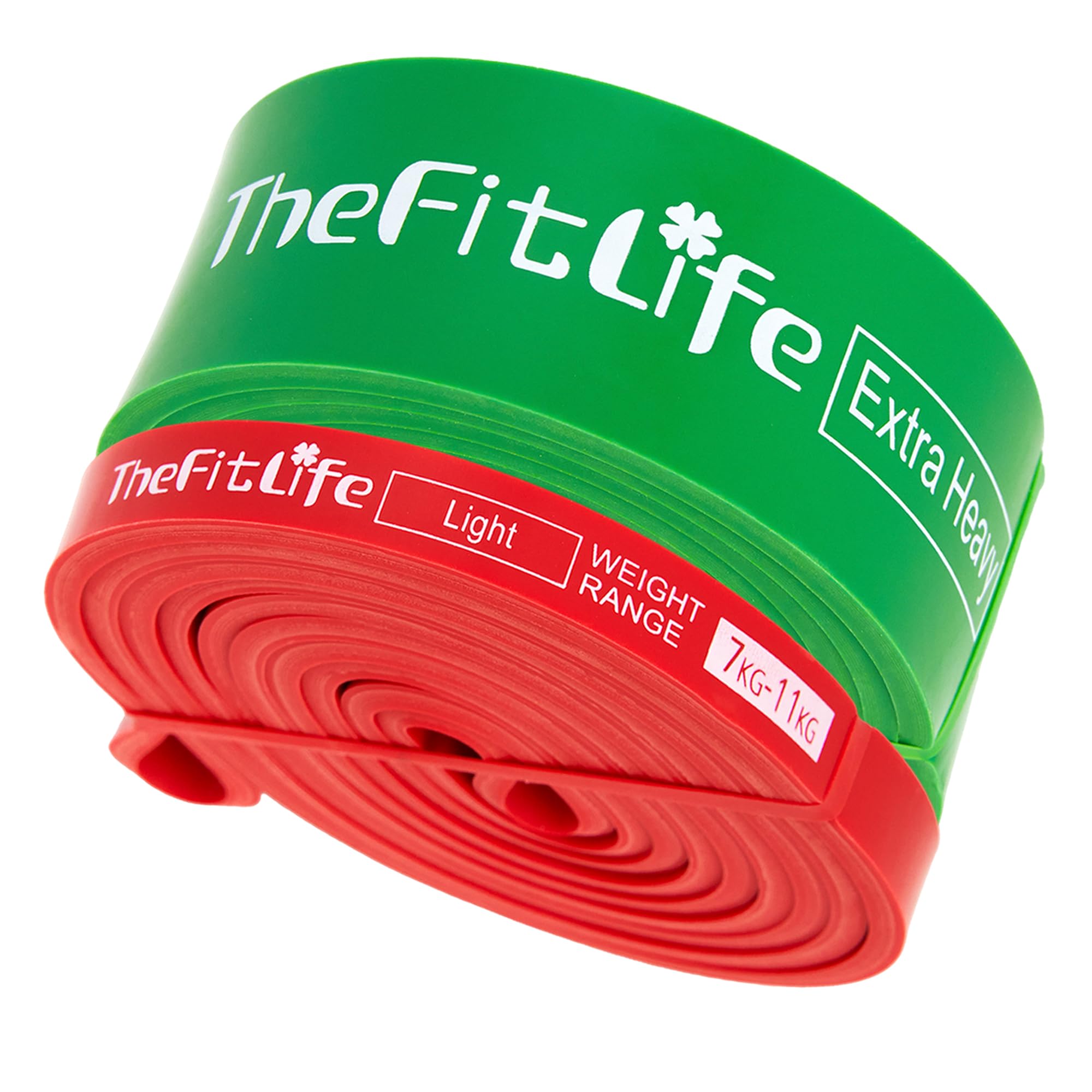 TheFitLife Resistance Pull Up Bands - Pull-Up Assist Exercise Bands, Long Workout Loop Bands for Body Stretching, Powerlifting, Fitness Training, Bonus Carrying Bag and Workout Guide