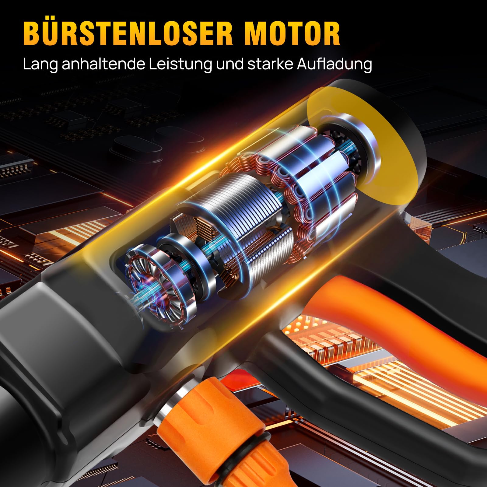 Limpiador de alta presión con batería, 45 bar, 652 PSI, mini limpiador de alta presión inalámbrico con batería de 3000 mAh, boquilla ajustable 6 en 1, manguera de 5 m, utilizado para lavado de coches