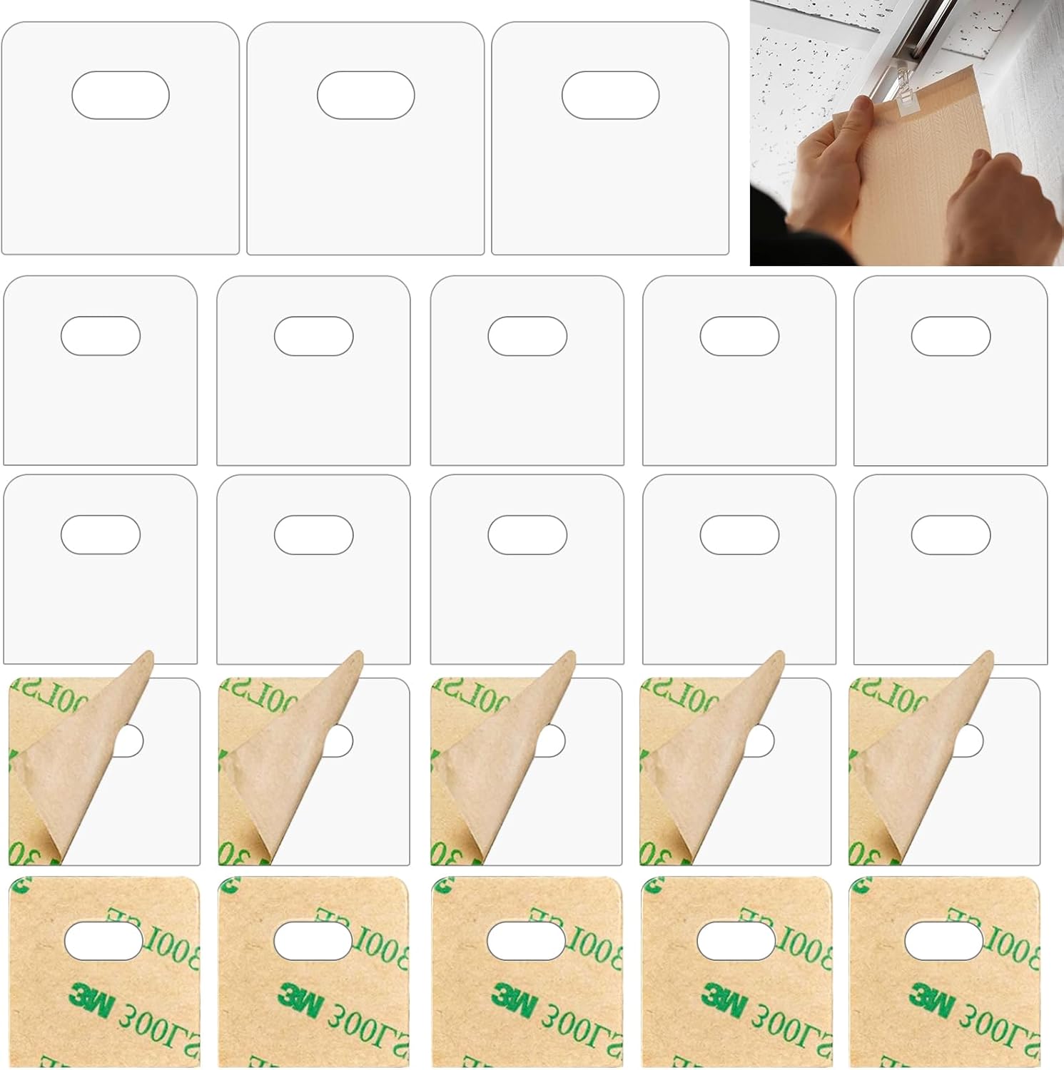 32 Pcs Vertical Blind Repair Tabs Clear Vertical Blinds