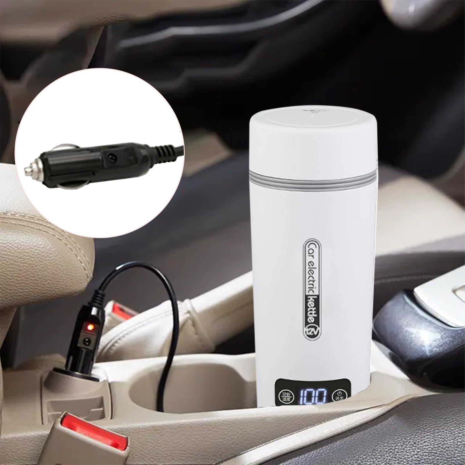 Bouilloire Voiture 12V Bouteille chauffante électrique à ébullition 12V