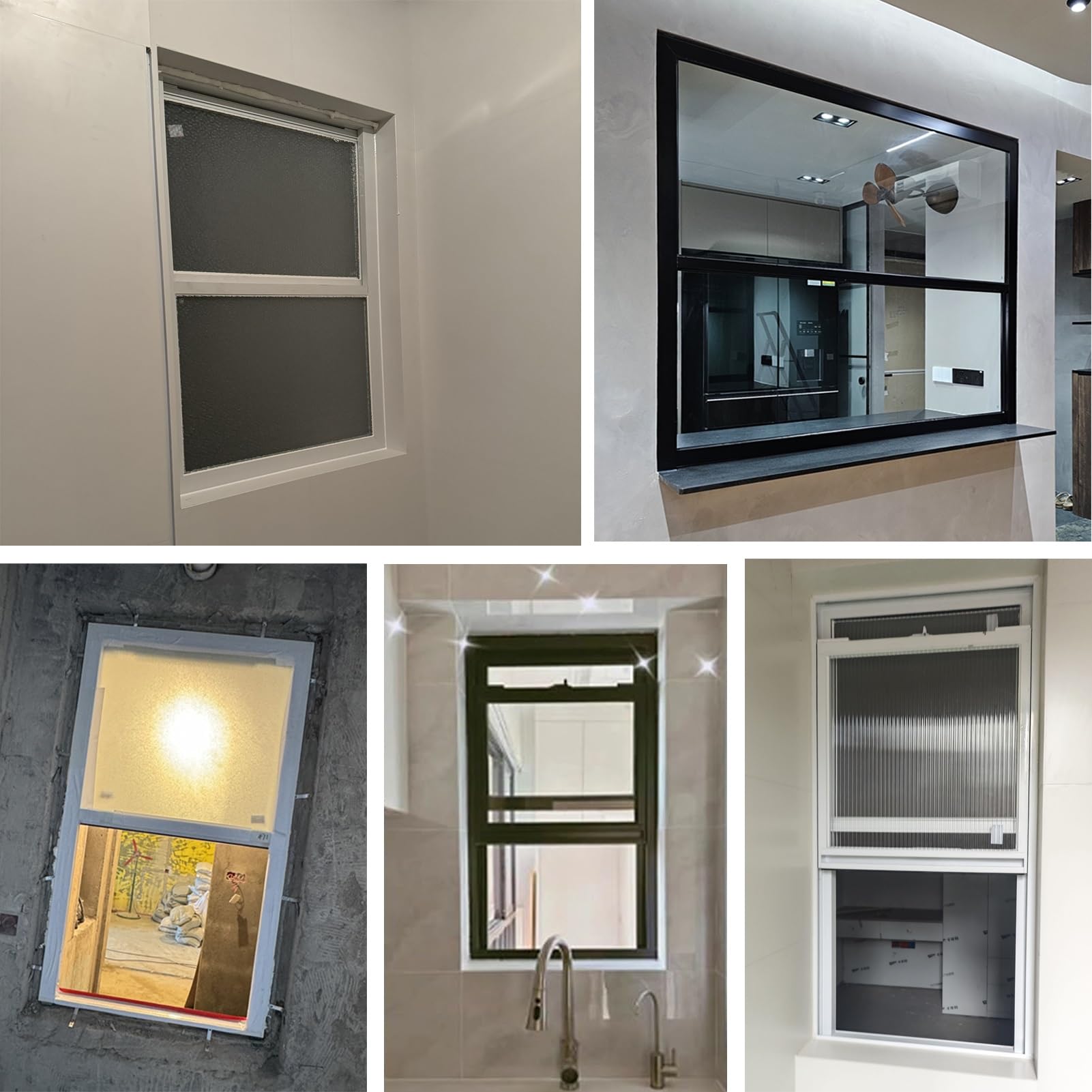 Finestra Finestre Scorrevoli in Alluminio con Zanzariera e Vetro, 30 36 46 51 61 71 76 81 91 Cm Cantina Capannone Pollaio Soffitta Bagno Finestra, Piccola Finestra di Ventilazione(White,12x18in/30x46c
