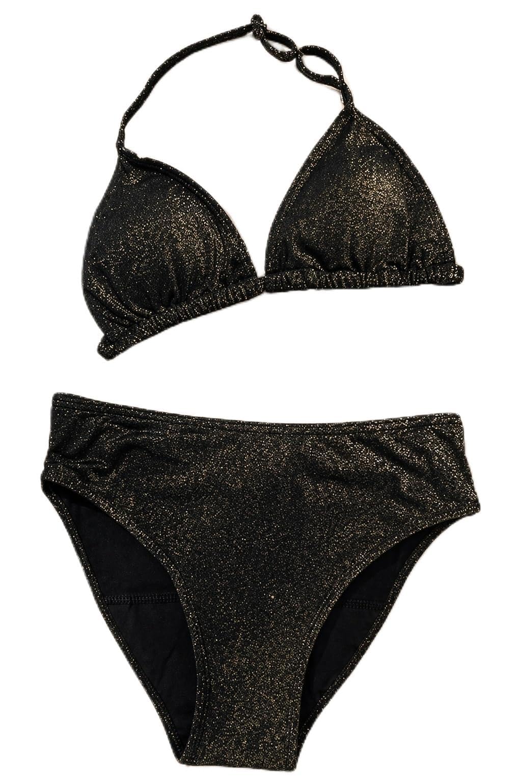 Haute pression Dziewczęcy menstruacyjny Tukan Light/Medium Co1 T16a dwuczęściowy strój kąpielowy, czarny, 16 lat, Czarny, 16 lat