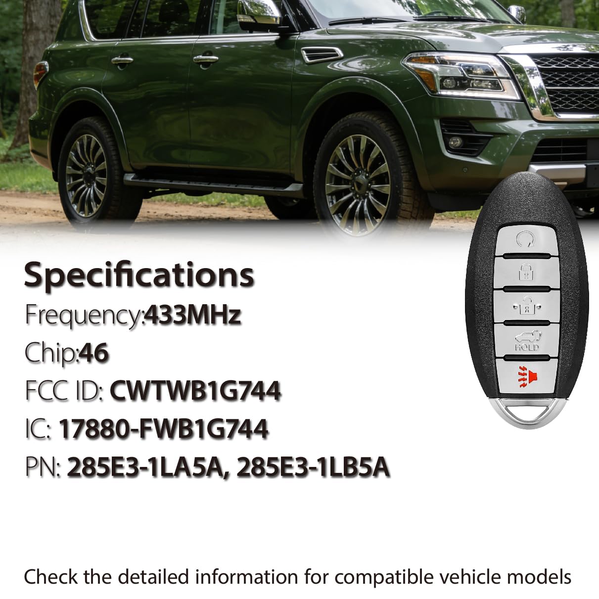Amazon.com: Kilessgo Key Fob Replacement for 2013 - 2020 Nissan