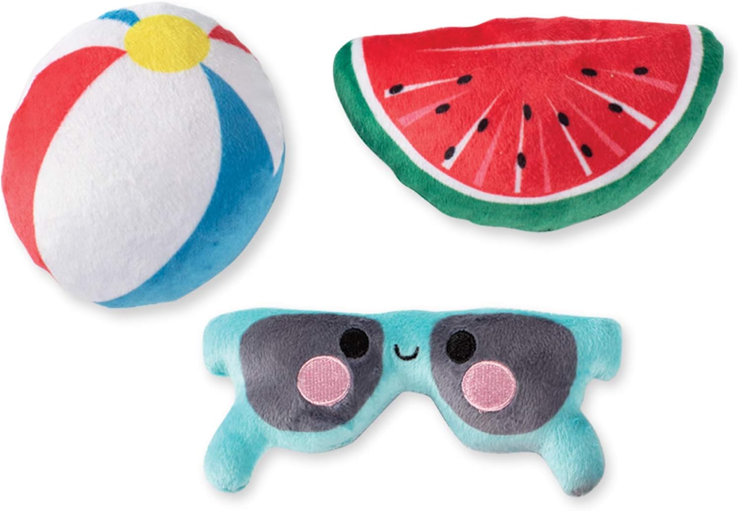 Fringe Studio Squeaker Pet Toy Set, Set of 3, Pool Party (289446)