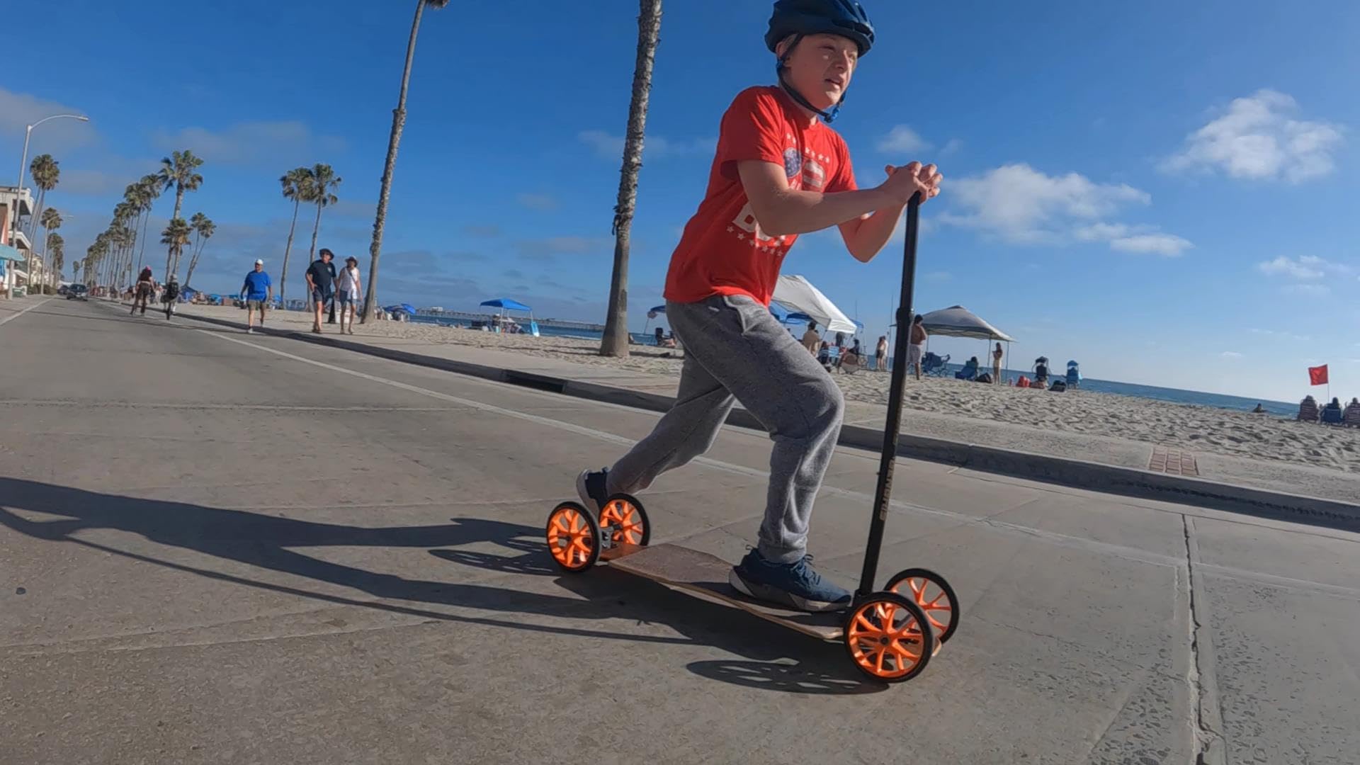 Removable Skateboard Handle - (Handle Only no Board Included) - Learn to Skateboard - Makes Learning Easy