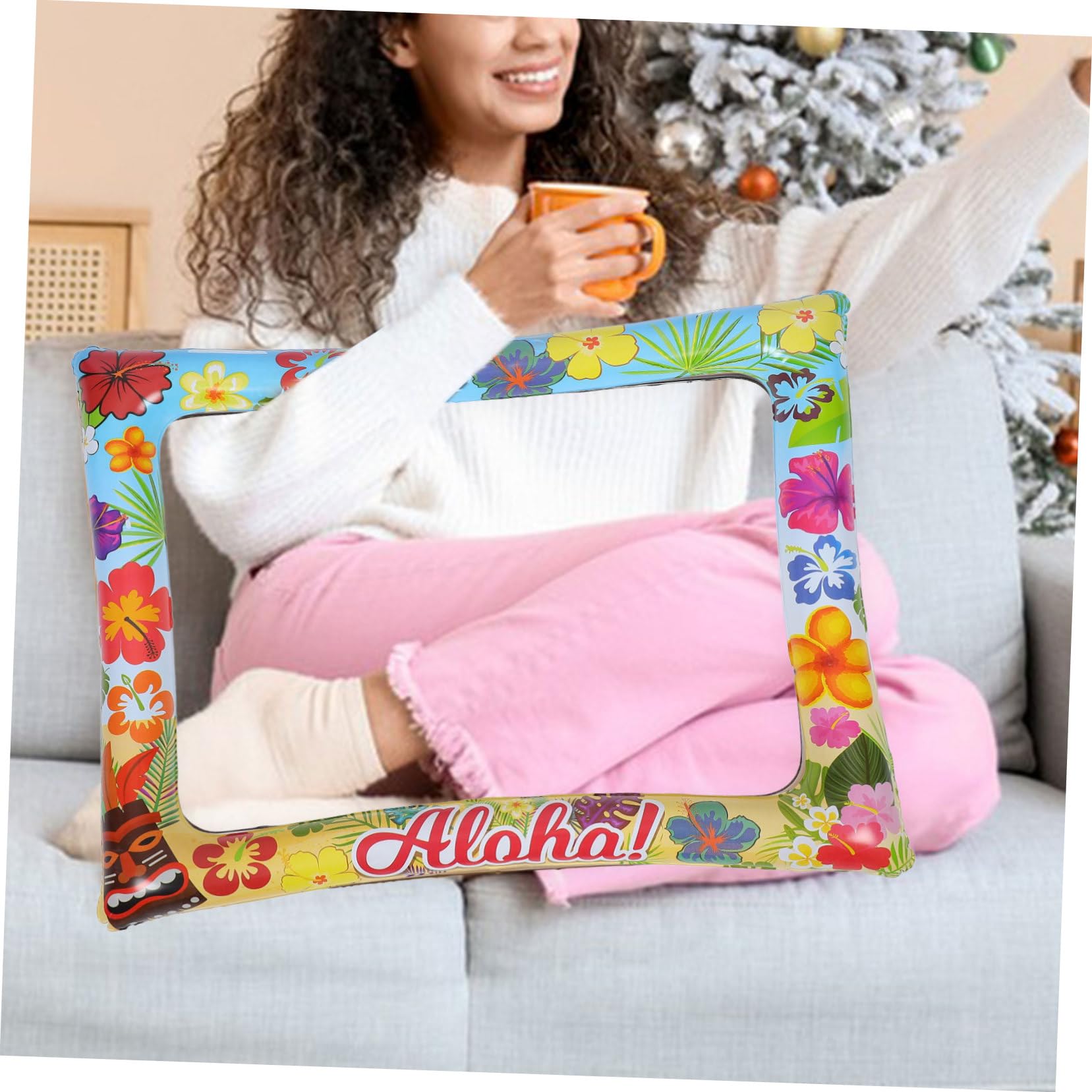 UPKOCH 5 Stück Aufblasbarer Fotorahmen für Partys und Festivals Sommerstil für Fotos mit Freunden Deko für Hochzeiten und Einfach zu Verwenden