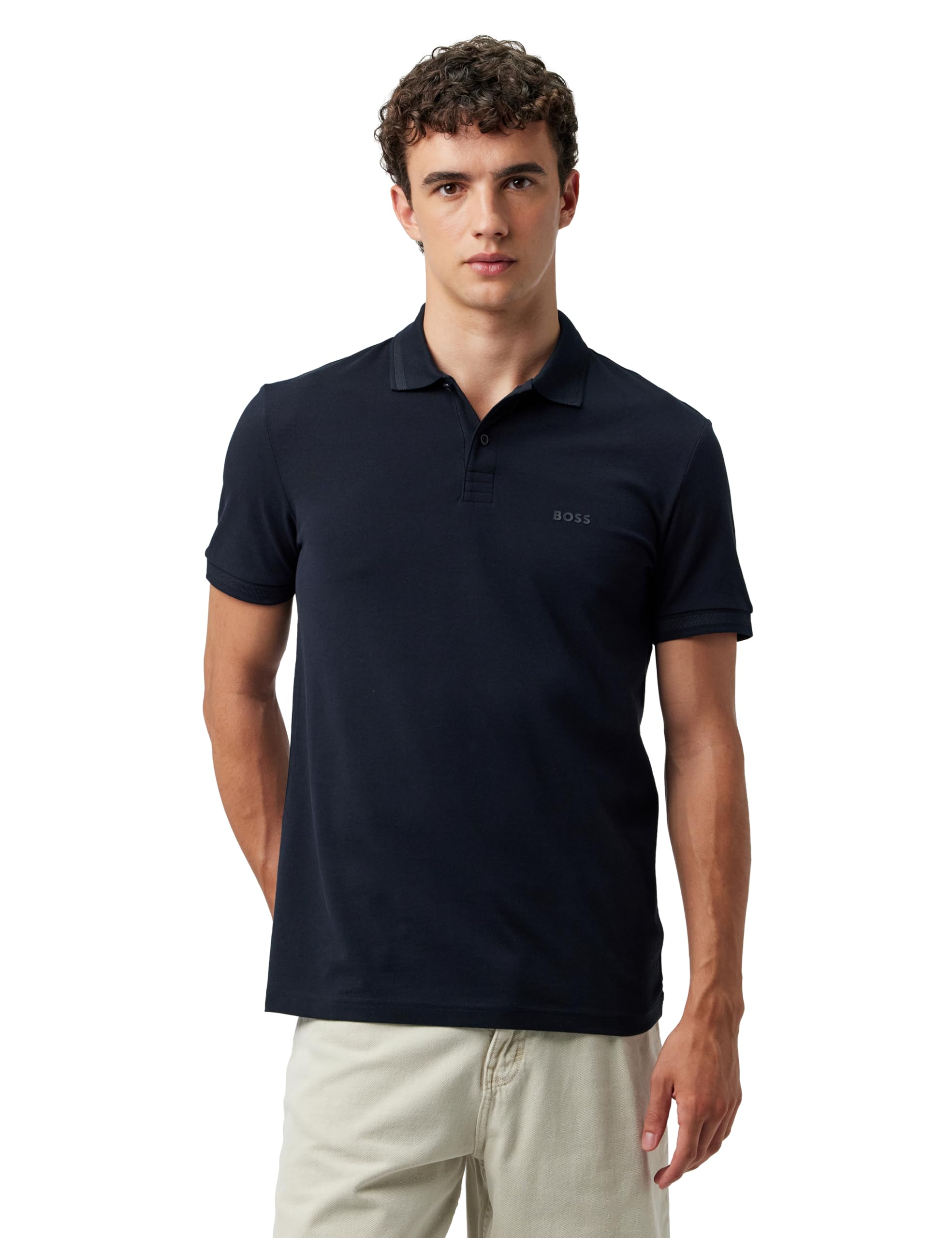 BOSS Men's Polo Shirt, Dark Blue402, XL