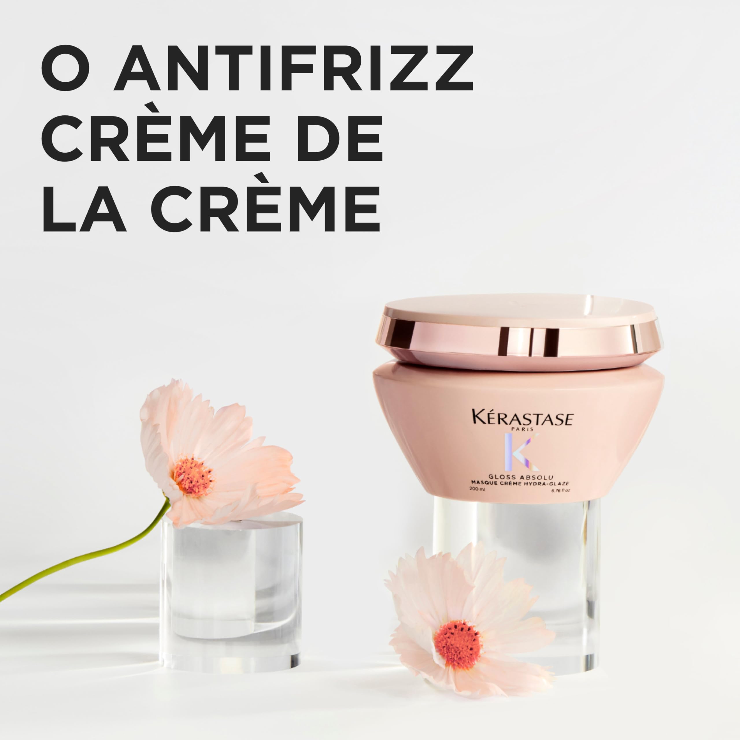 KÉRASTASE Gloss Absolu Masque Crème Hydra-Glaze Hydra-Nourrissant Anti-Frisottis Acide Hyaluronique