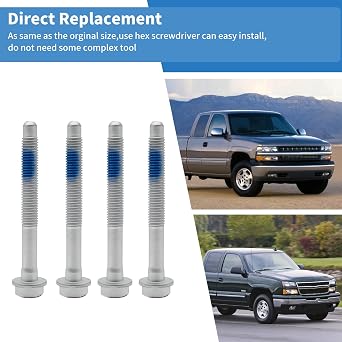 8PCS Cab Body Assembly Mount Cushion Bolt 15704266 Replacement for Chevrolet Silverado 1500 2500 1999-2004 Replacment for GMC Sierra 1999 10.9 Grade Mild Steel Replace#11516868 (8PCS)