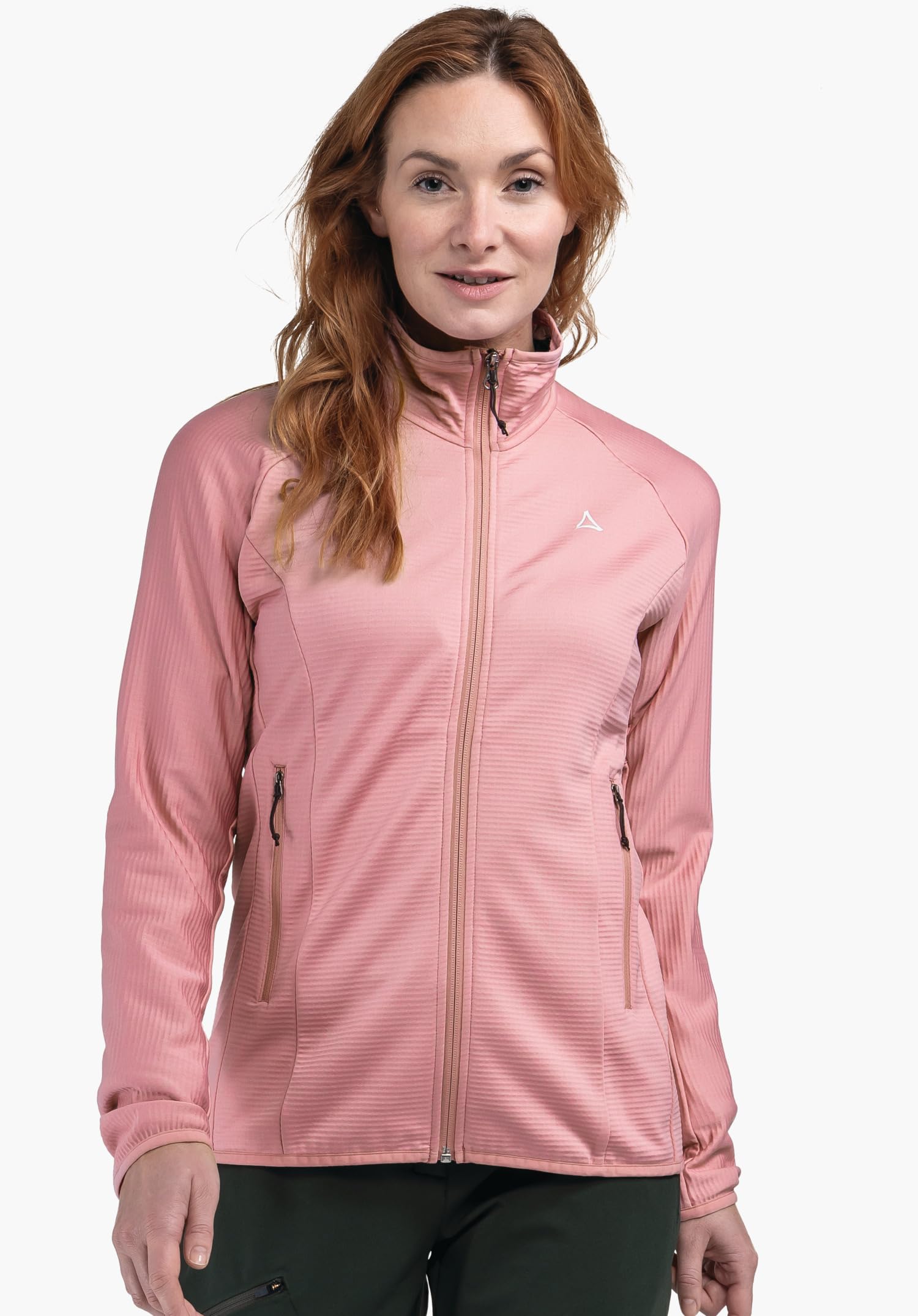 Schöffel Damen Fleece Jk Style Cascata WMS, Fleecejacke dünn & leicht mit Stehkragen, wärmende Outdoorjacke aus 2-Wege-Stretch mit 2 Außentaschen