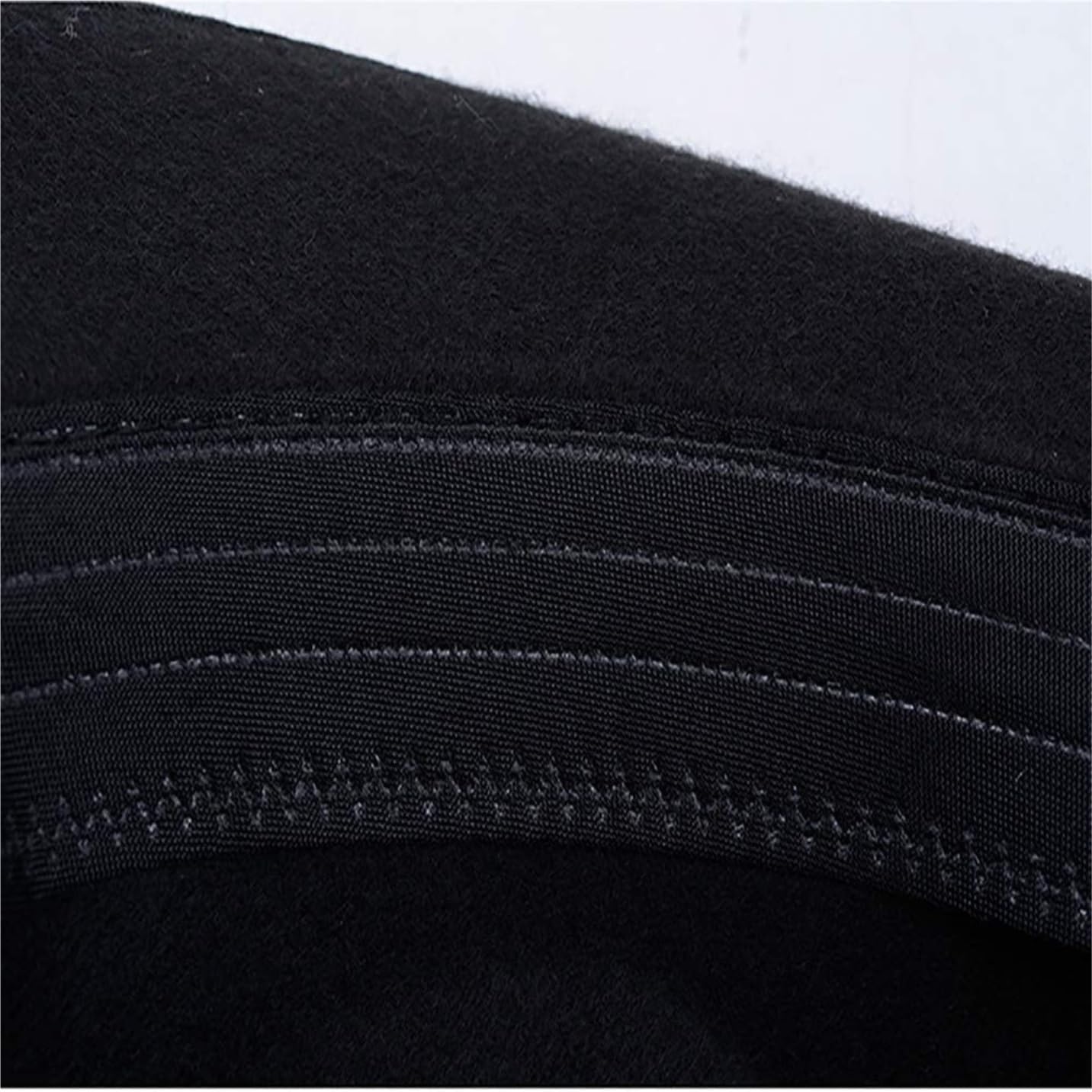 Cappello Uomo Donna Invernale Cappello A Cilindro da Donna Cappello A Cilindro Piatto Fedora A Tesa Larga Autunno Inverno Berretto Invernale Uomo Donna (Color : Siyah, Size : One Size)