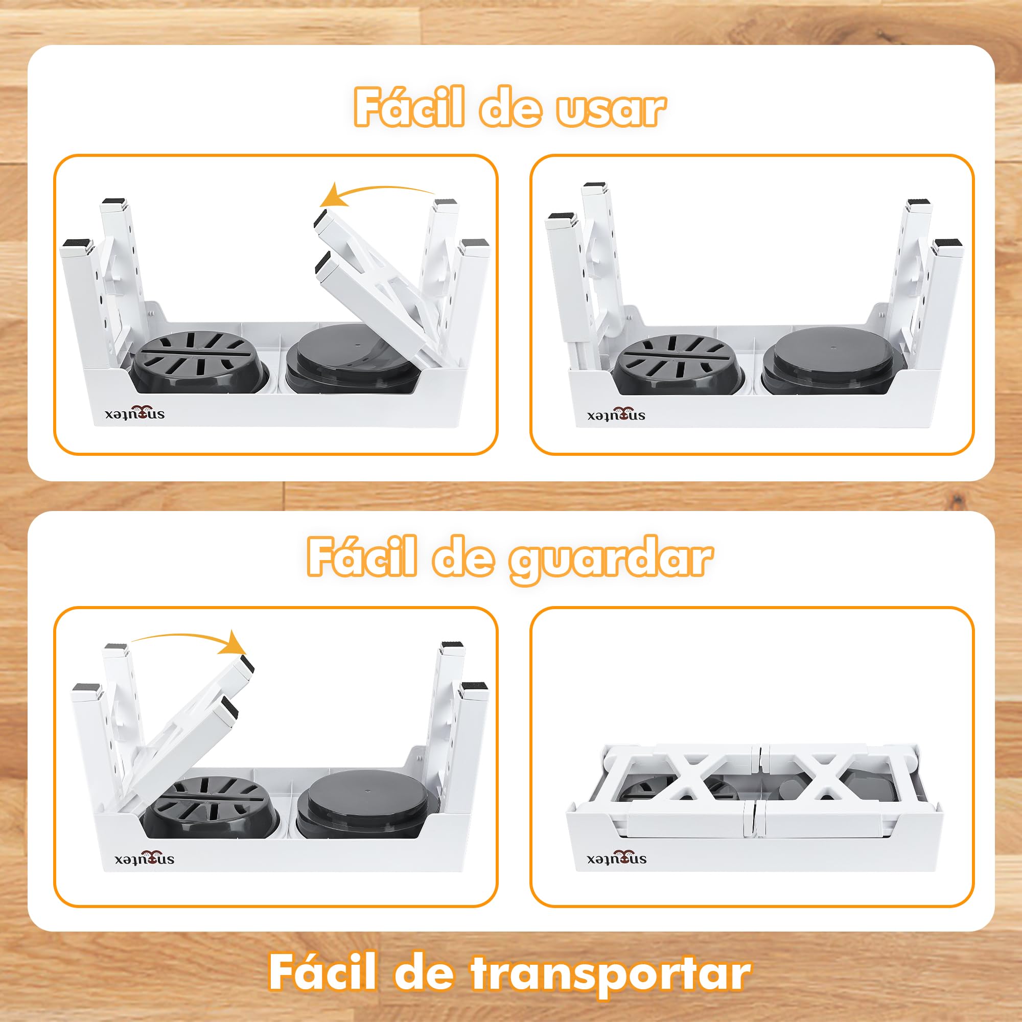 Comedero Perro Elevado Acero Inoxidable - Comedero Perro Elevado 5 Alturas Ajustables | Bebedero Antigoteo para Perros con Alfombra Antideslizante. Comederos Perros (Blanco Antivoracidad)