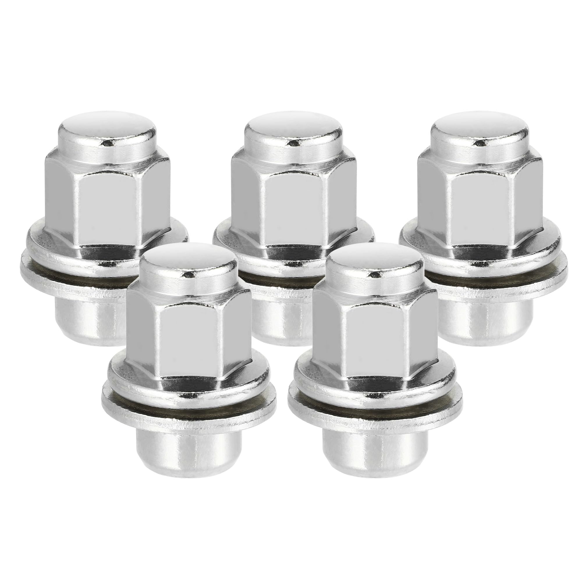 5 Écrous De Roue Pour Jaguar XF 09-14 En Acier Au Carbone | En Acier Au Carbone, Forgé À Froid, Monobloc, M12 X 1.5, 38mm, 19mm Hex., OE:C2C35294, Pour Jaguar F-Type 14-21, Et Autres