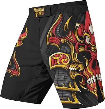 MMA Shorts Men, Soft Compression Shorts Men Workout, Fight Shorts Men Athletic Works Shorts, Jiu Jitsu Shorts