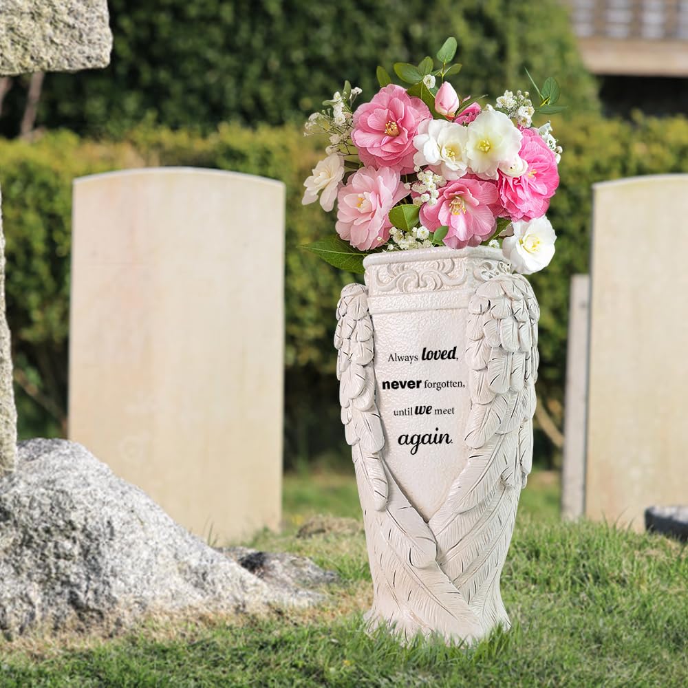 Set Di 4 Vasi Per Tombe Con Punte In Plastica - Portafiori