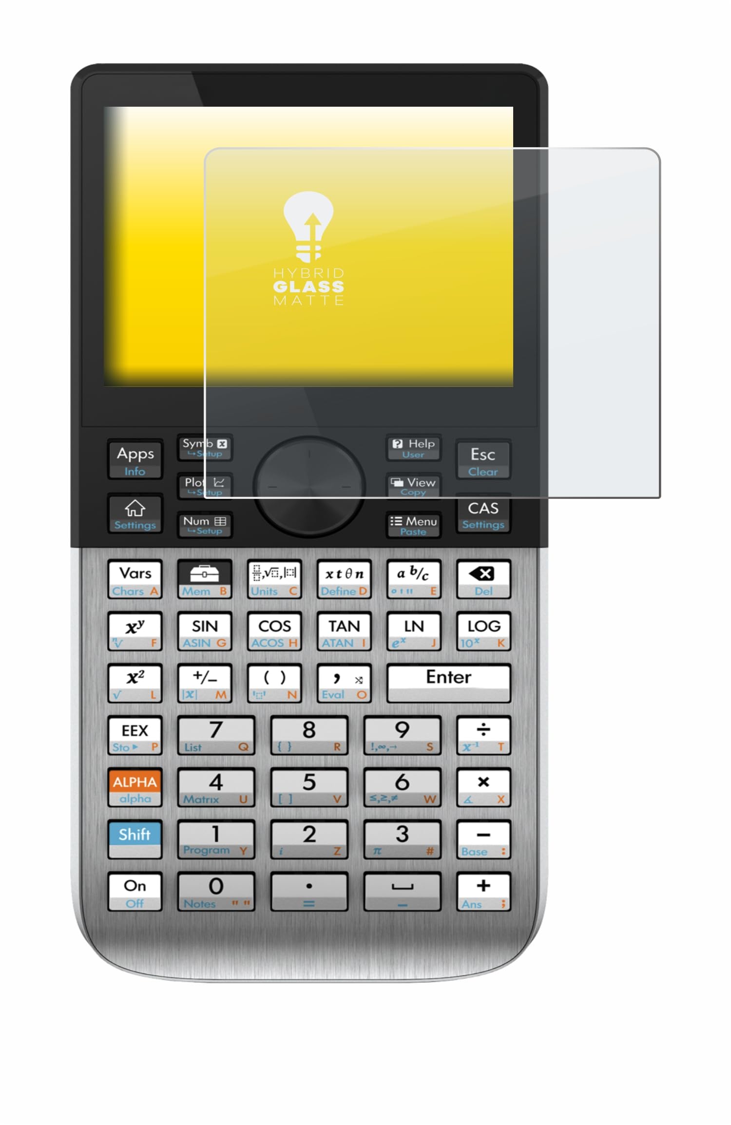 upscreen Matte Screen Protector Glass Film Compatible with HP Prime - Anti-Glare, Anti-Fingerprint, 9H Glass Protection