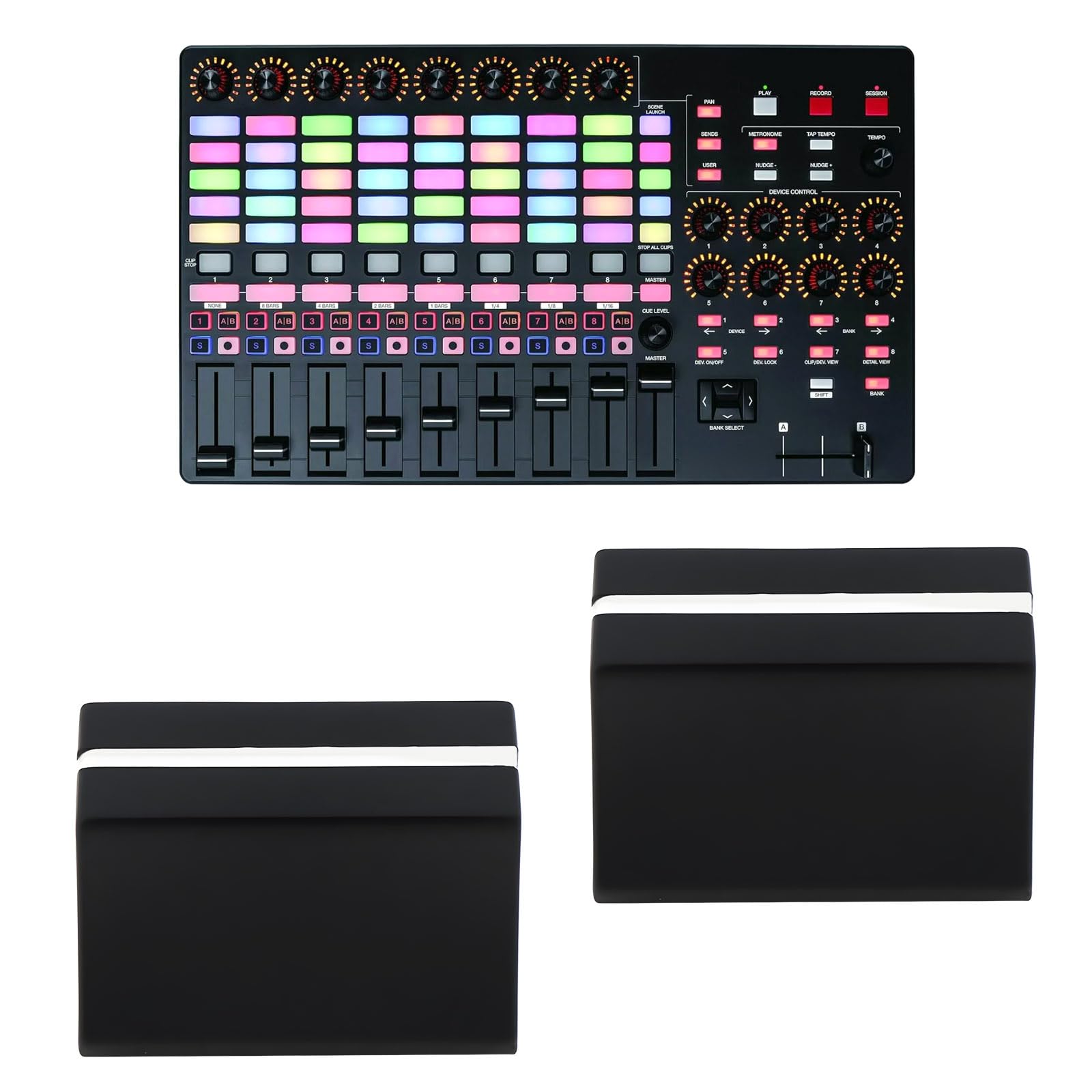 EMSea 10Pcs 4mm Volume Master Fader Knob Cap Compatible with AKAI APC40 APC40MK2 20x11.7x13mm - Image 3