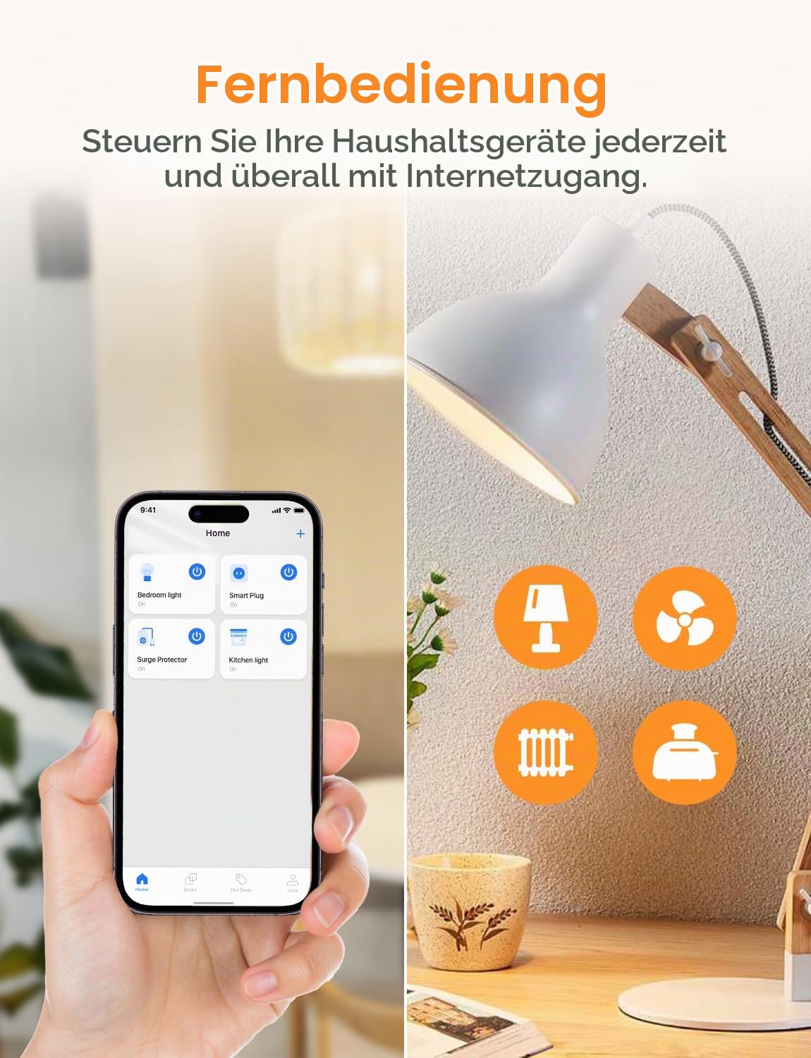 Refoss WLAN Steckdose funktioniert mit Apple HomeKit, Zeitschaltuhr Steckdose mit Verbrauchsmessung, Smart Steckdose mit Fernbedienung, Stromzähler Balkonkraftwerk, mit Alexa, Google, 4 Stück