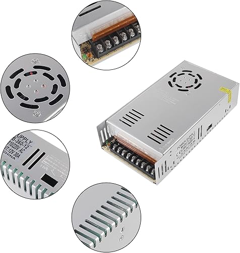Miniatura 3 de DIANN Adaptador de fuente de alimentación conmutada de 12 V, 30 A, 360 W, transformador AC110V a CC 12 V 30 A, convertidor LED controlador para