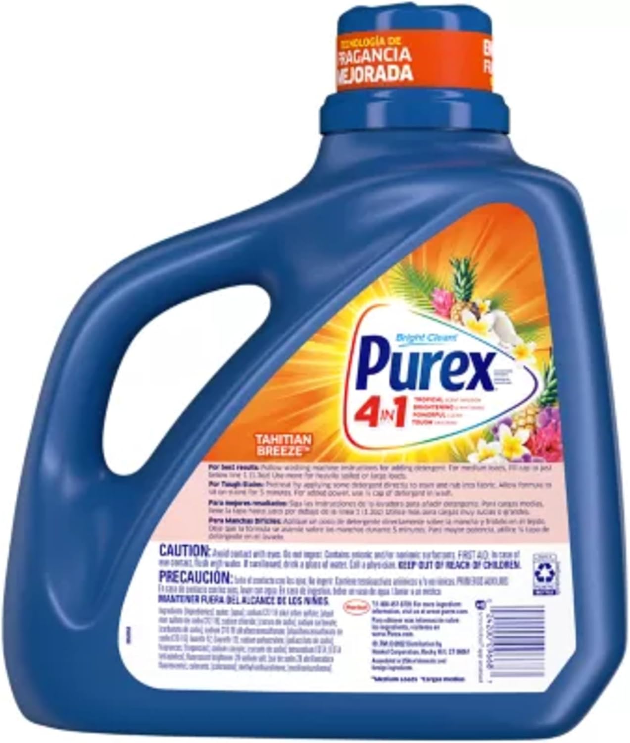 Purex Liquid Laundry Detergent, Tahitian Breeze, 150 oz (100 loads)