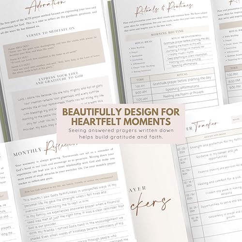 Miniatura 5 de Christian Daily Prayer Journal Daily Devotional Bible Study Journal with Scriptures Your 90-Day Faith Planner for Prayer Requests Faith-Based