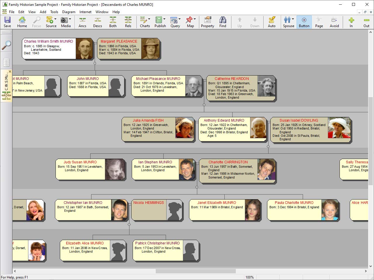 Family Historian 7 Genealogy and Family Tree Software (Windows)