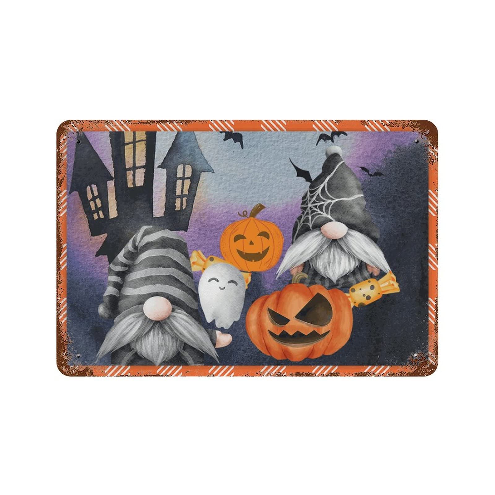 Cadeau de sorcière effrayant avec motif balai et clown pour décoration de pelouse extérieure