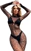CZSABXY Womens One Piece Fishnet Bodysuit Lingerie Mesh Bodystocking Nightwear Jumpsuit Underwear