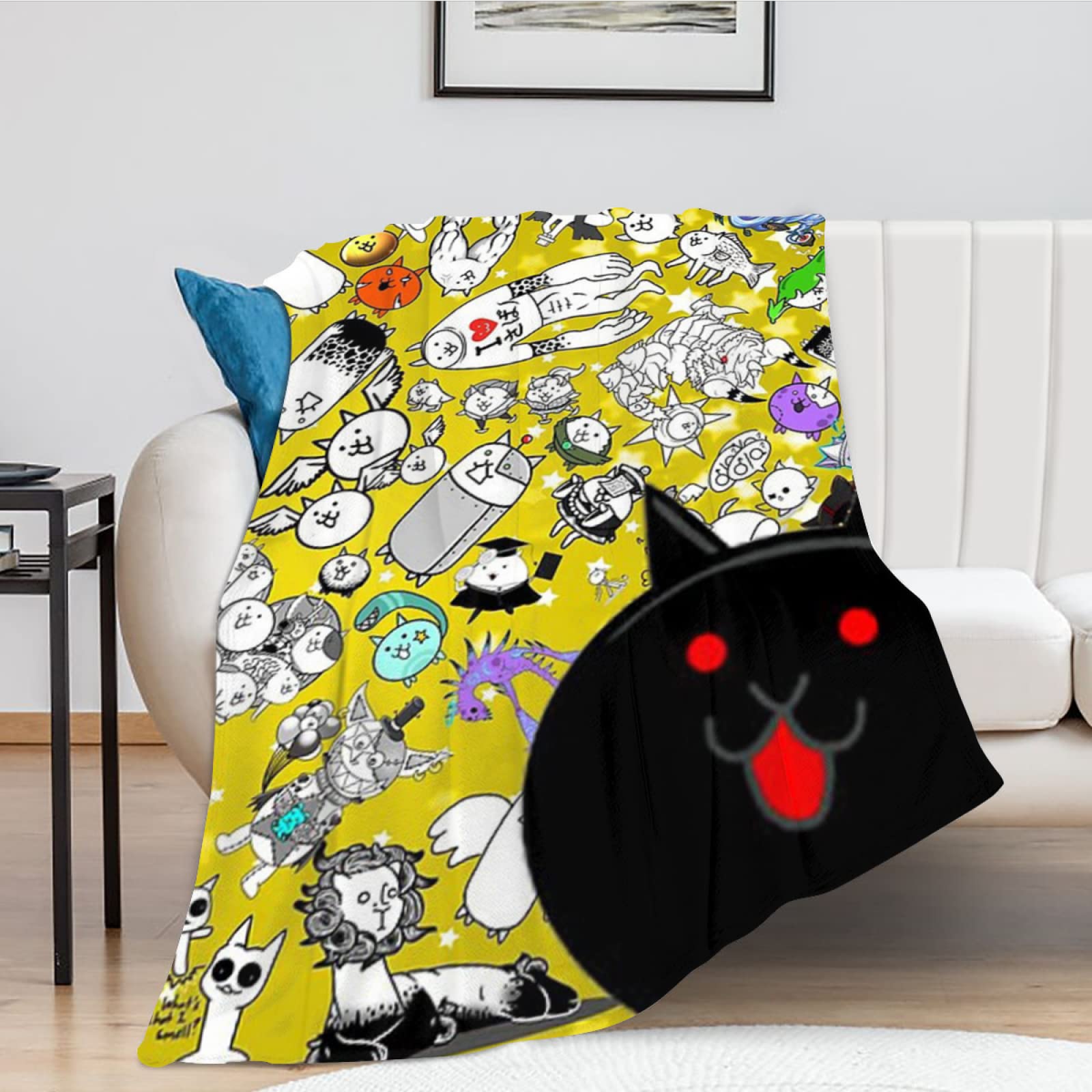 Amazon｜にゃんこ大戦争 タオルケット ブランケット ひざ掛け