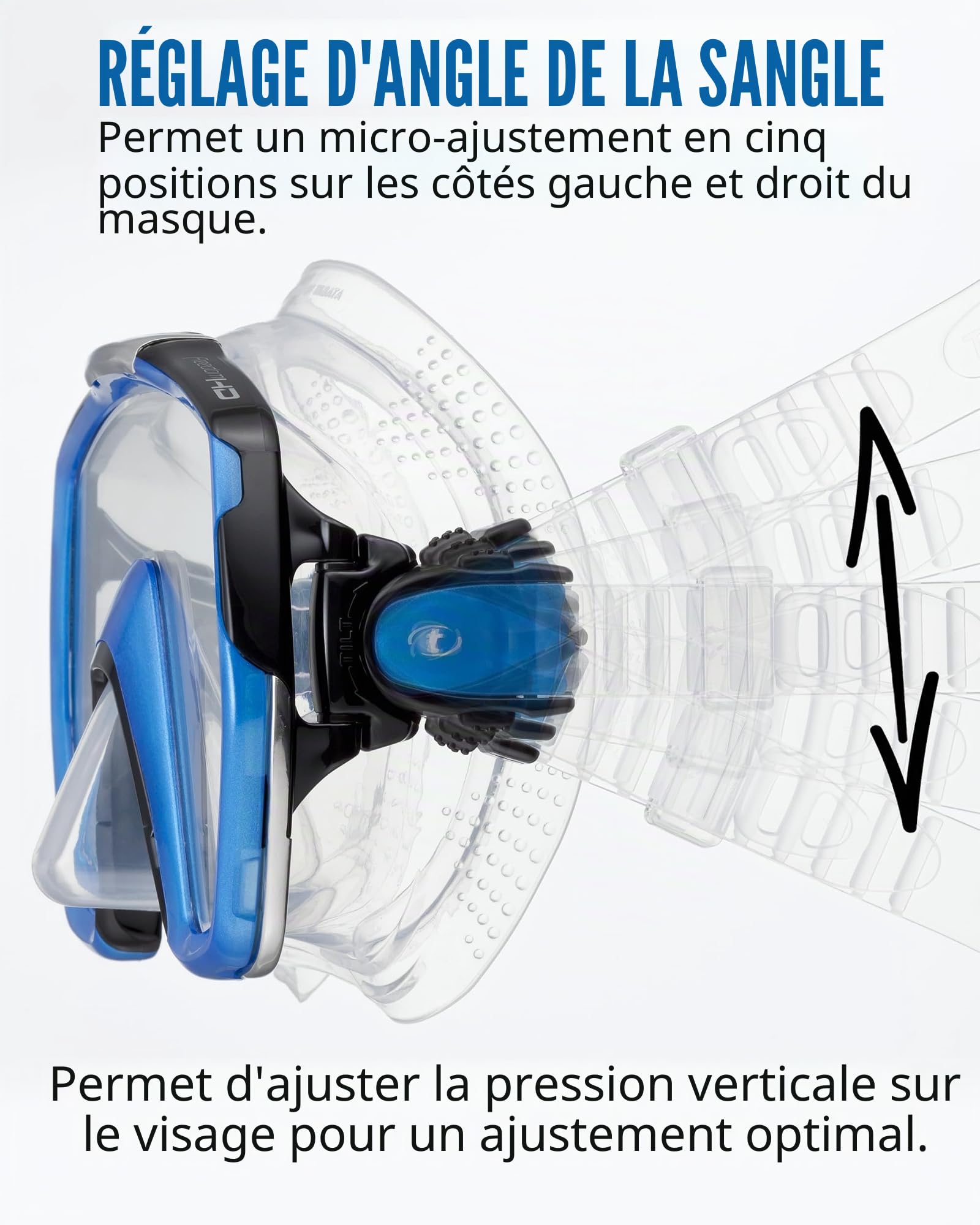 Tusa Freedom HD Masque de Plongée sous-marine natation snorkeling pour Adulte