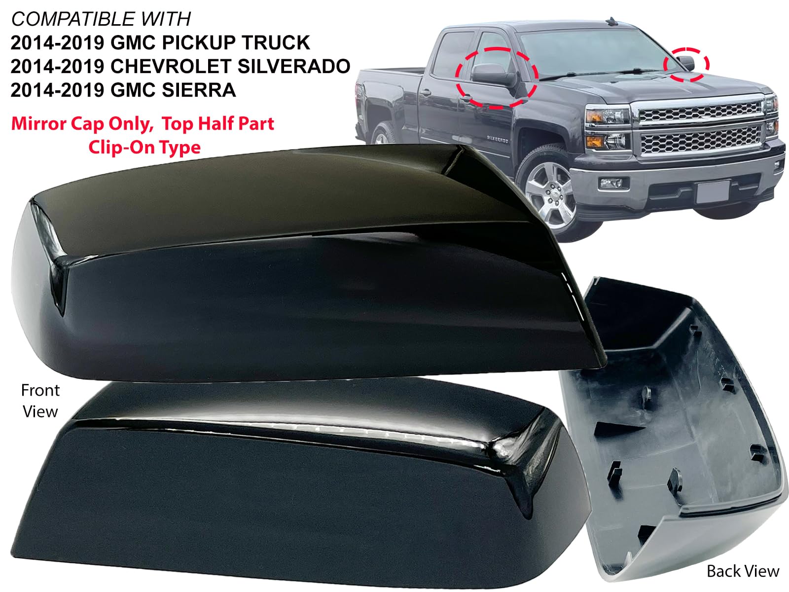 Amazon.com: APA Replacement for Exterior Rear View Mirror Cover 