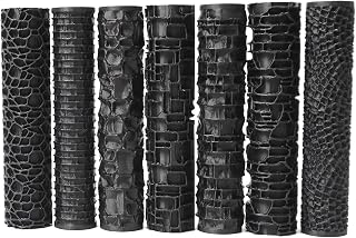 Texture Roller Set – 7-Pattern 3D-Printed Miniature Terrain Rollers for Clay & Modeling – Ideal for D&D, Tabletop, Polymer Clay Crafts (Interesting 7 Patterns)