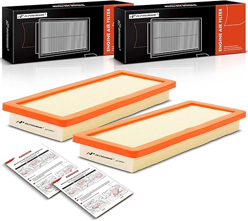 A-Premium Filtro de aire de motor de 2 piezas compatible con BMW E89 R56 Z4 y Mini Cooper, Cooper Countryman, 2011-2016, 1.6L 3.0L, repuesto #