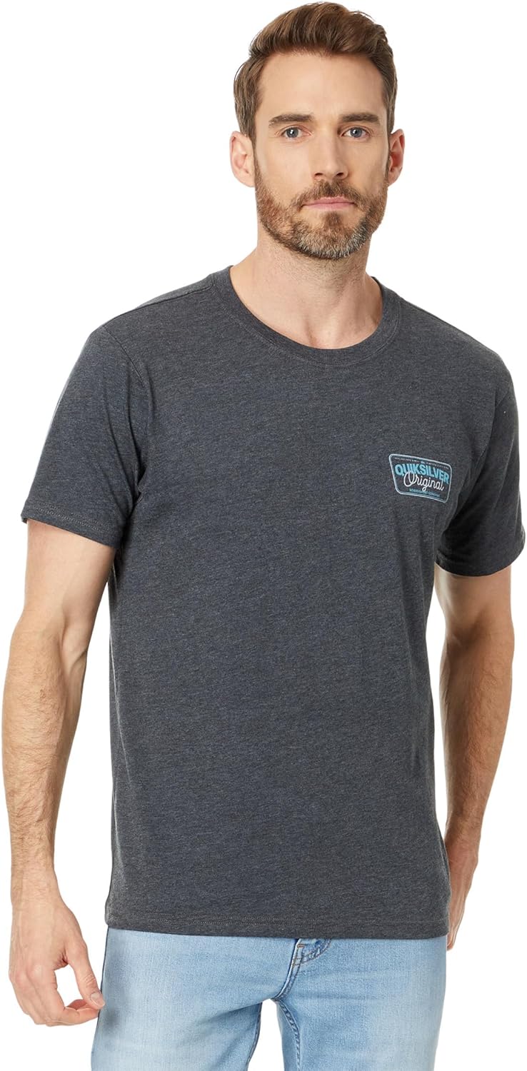 Quiksilver Adrenaline Spike Short Sleeve Tee Charcoal Heather XL