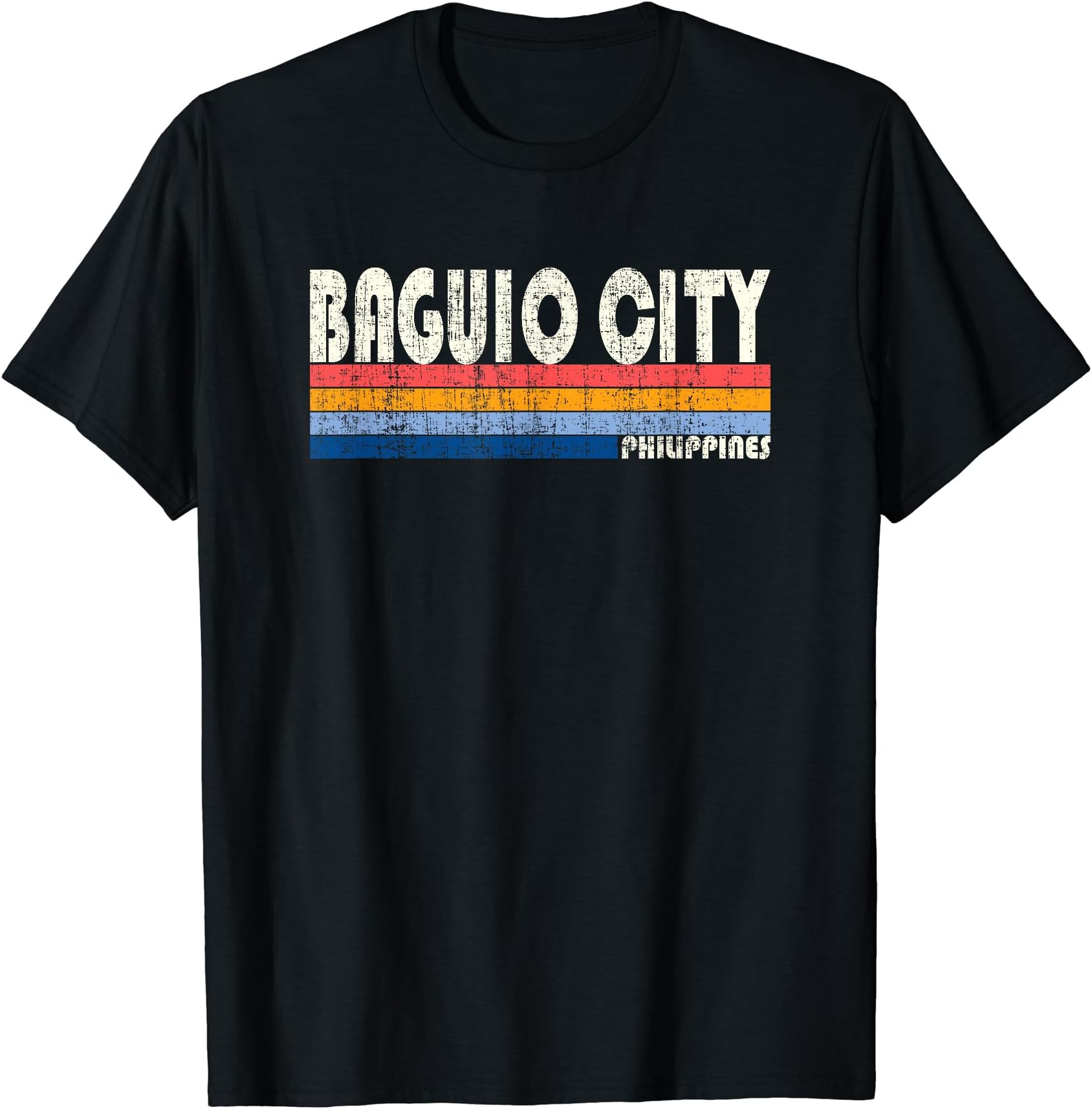 Retro Vintage 70s 80s Style Baguio City, Philippines T-Shirt