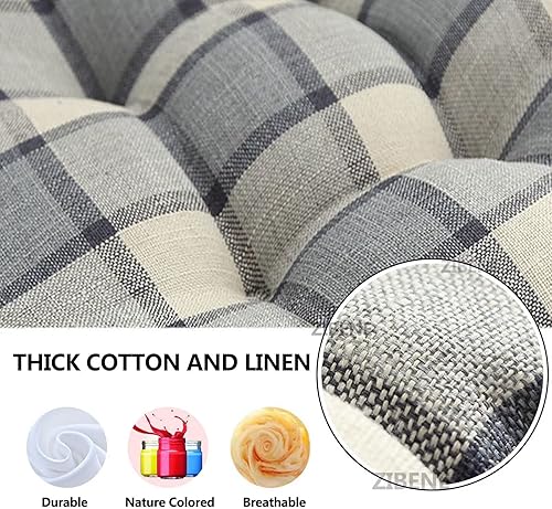 Miniatura 3 de ETULLE Juego de 6 cojines de repuesto para silla de comedor, juego de 6 cojines para sillas de cocina, cojines de silla extragruesos de 3.2 pulgadas