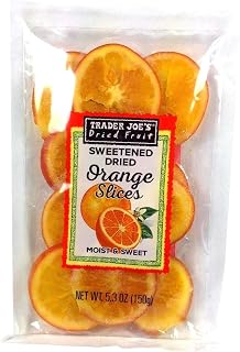 Trader Joe's Sweetened Dried Orange Slices - Chewy, Naturally Sweet Fruit Snacks for Healthy Cravings