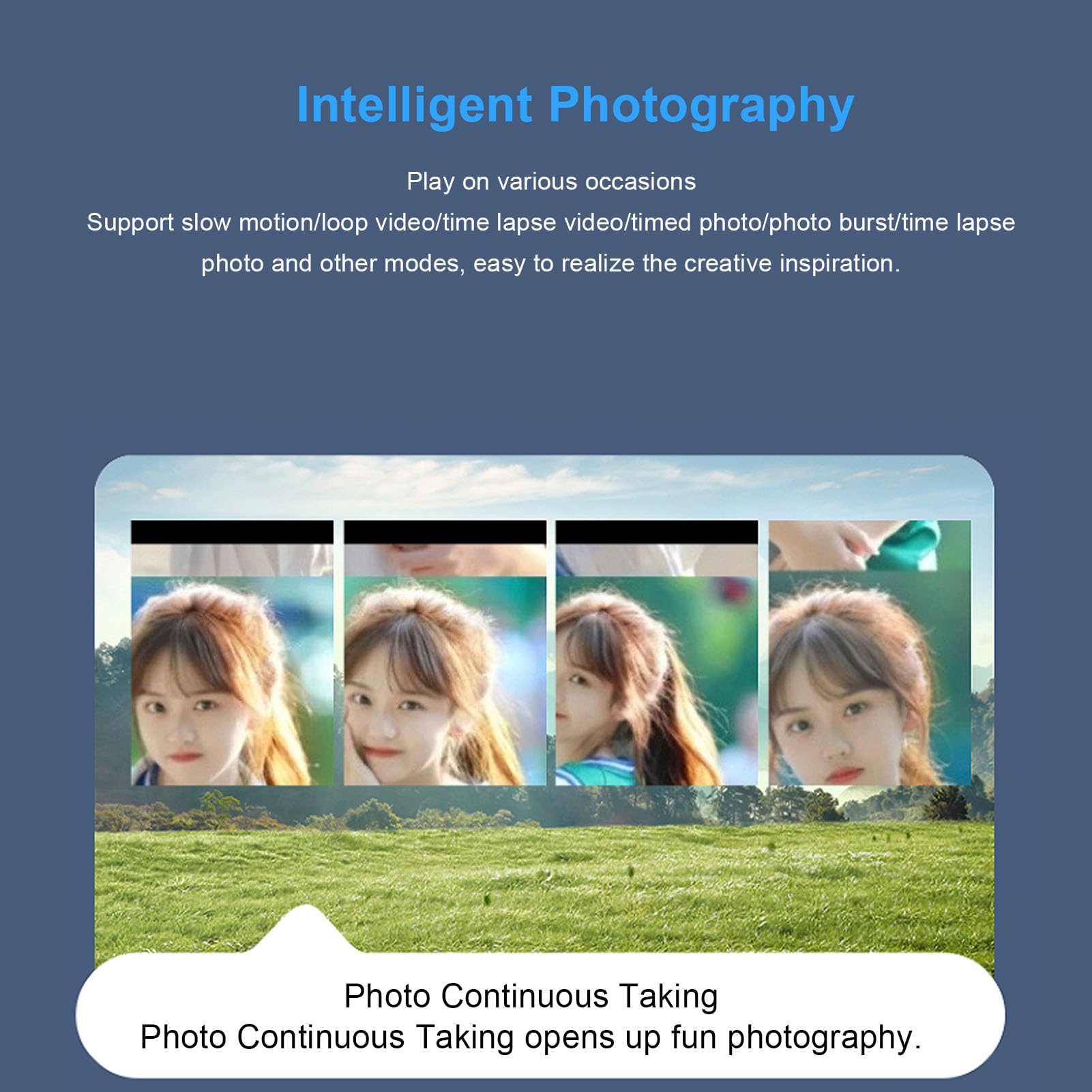 Elprico Fotocamera Digitale 6K 84MP con Schermo da 3 Pollici Orientabile a 180°, Zoom 18X, WiFi UHD, Webcam per Videoregistrazione in Viaggio, Flash e Microfono Integrati (BLACK)