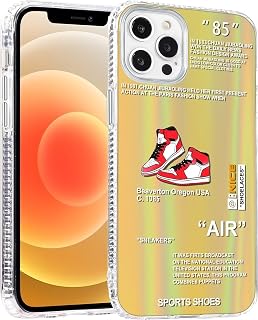 Cool Case for iPhone 15 Case, ins Cool Off iPhone Cover with Red Sports Shoes and Branded Sneakers Pattern,Lens Wrapped Protective for Boys Men for Phone 15