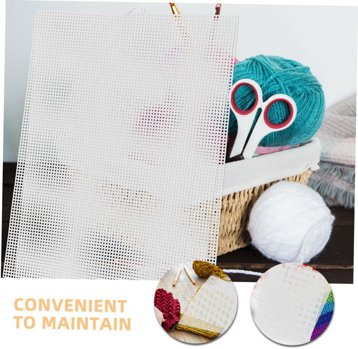 CORHAD 5pcs Plastic Mesh Canvas Sheets for DIY Embroidery Crochet and Craft Projects Durable Pe Material Easy to Clean for Precise Cutting and Versatile Use