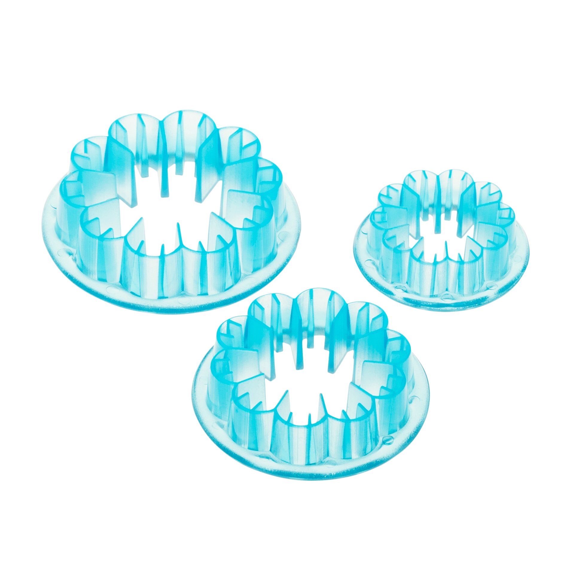 Ateco Ausstechformen für Teig und Zuckerguss, mit Skala, 3-teiliges Set Nelke, 3-teiliges Set n/a