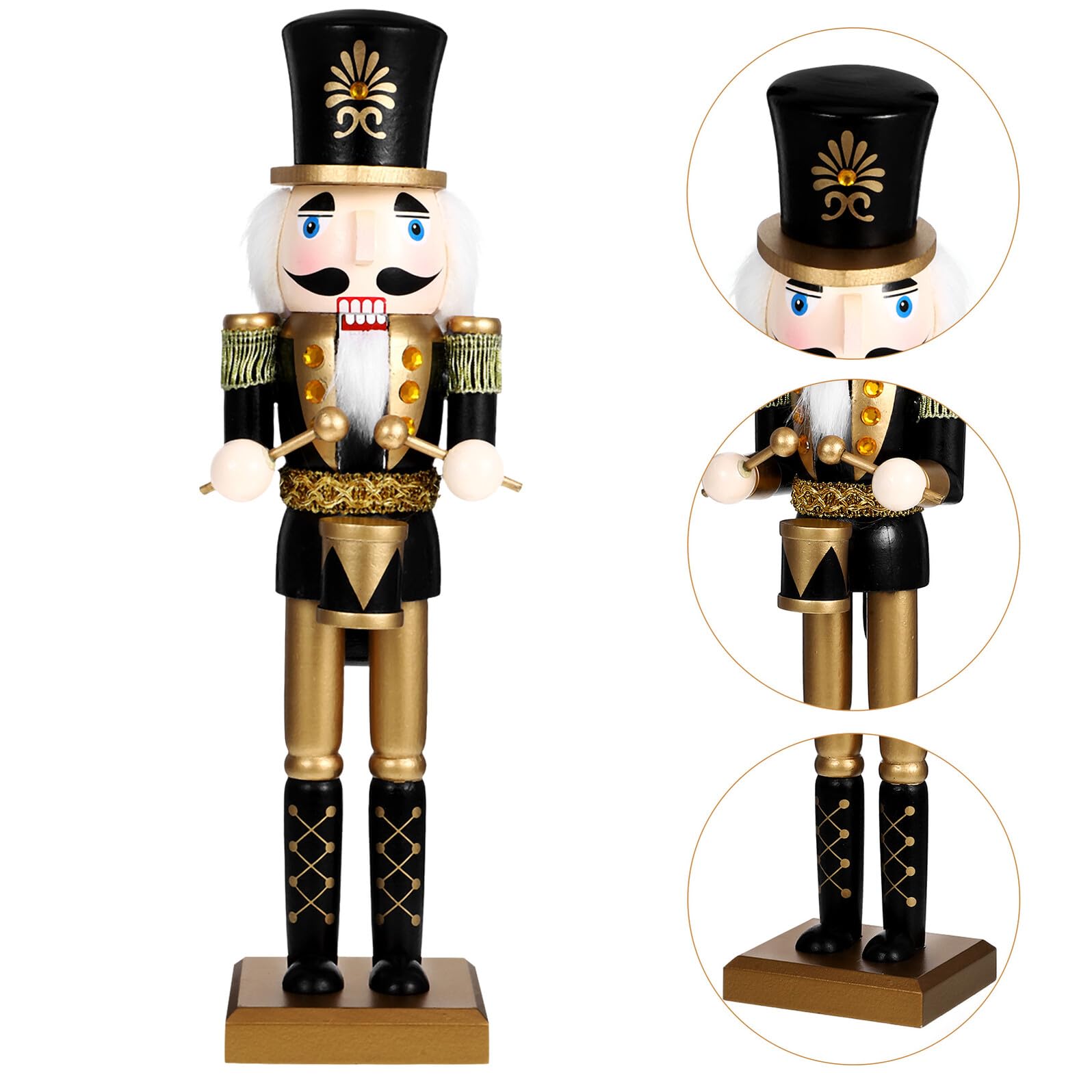 Schiaccianoci Natalizio Decorazione Legno Statuetta da Tavolo per Feste di Natale Regalo di Natale per Esposizione