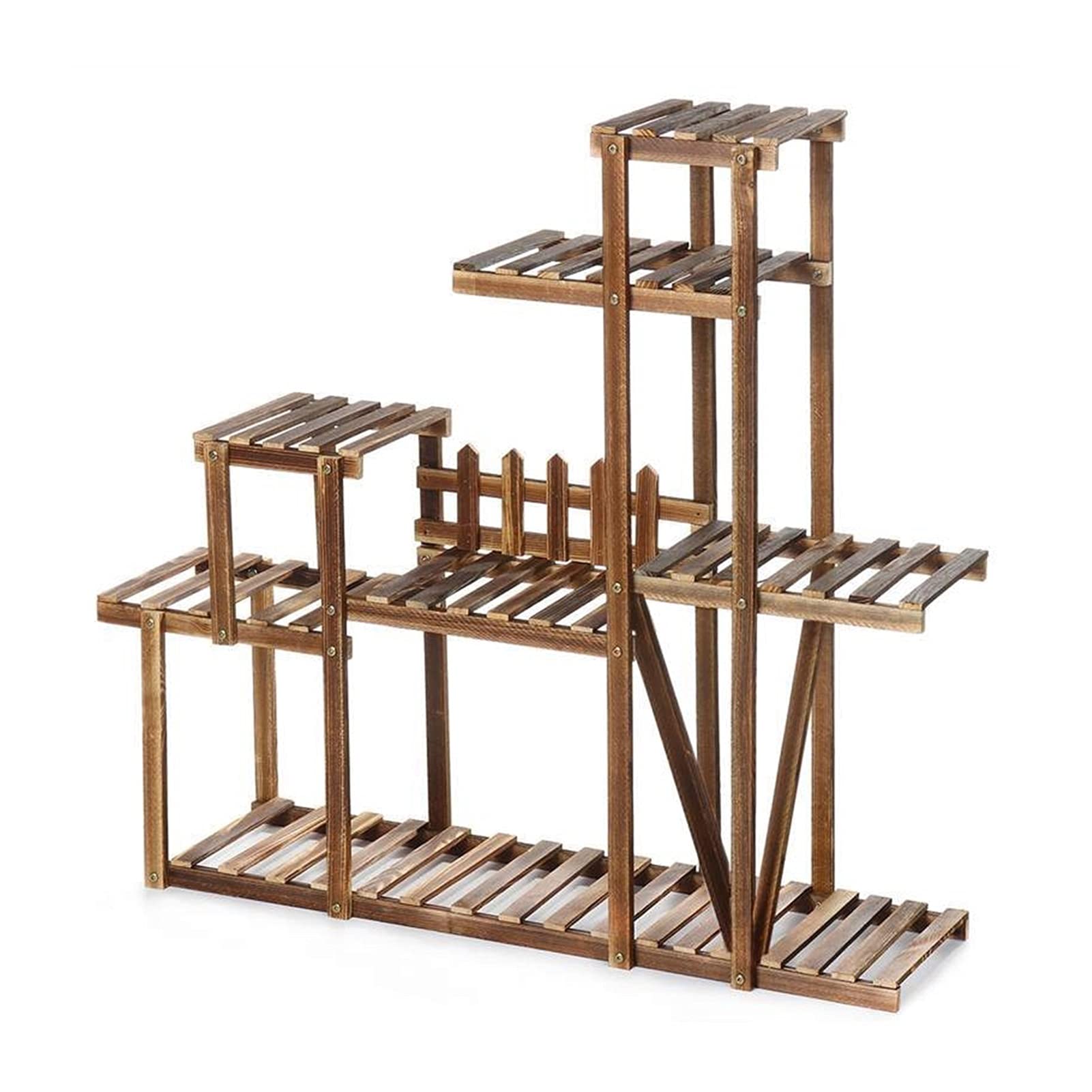 Support pour plantes en bois pour balcon, jardin, bonsaï