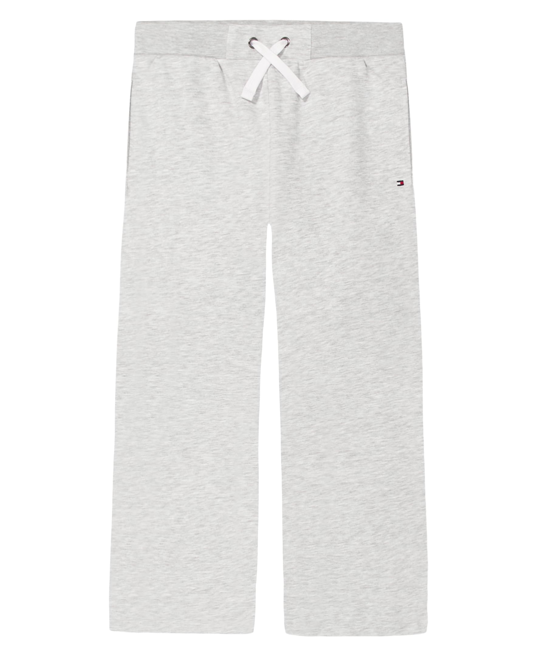 Tommy Hilfiger Girls Fleece Wide Leg Bottom Jogger Sweatpants with Drawstring Functional Side Pockets