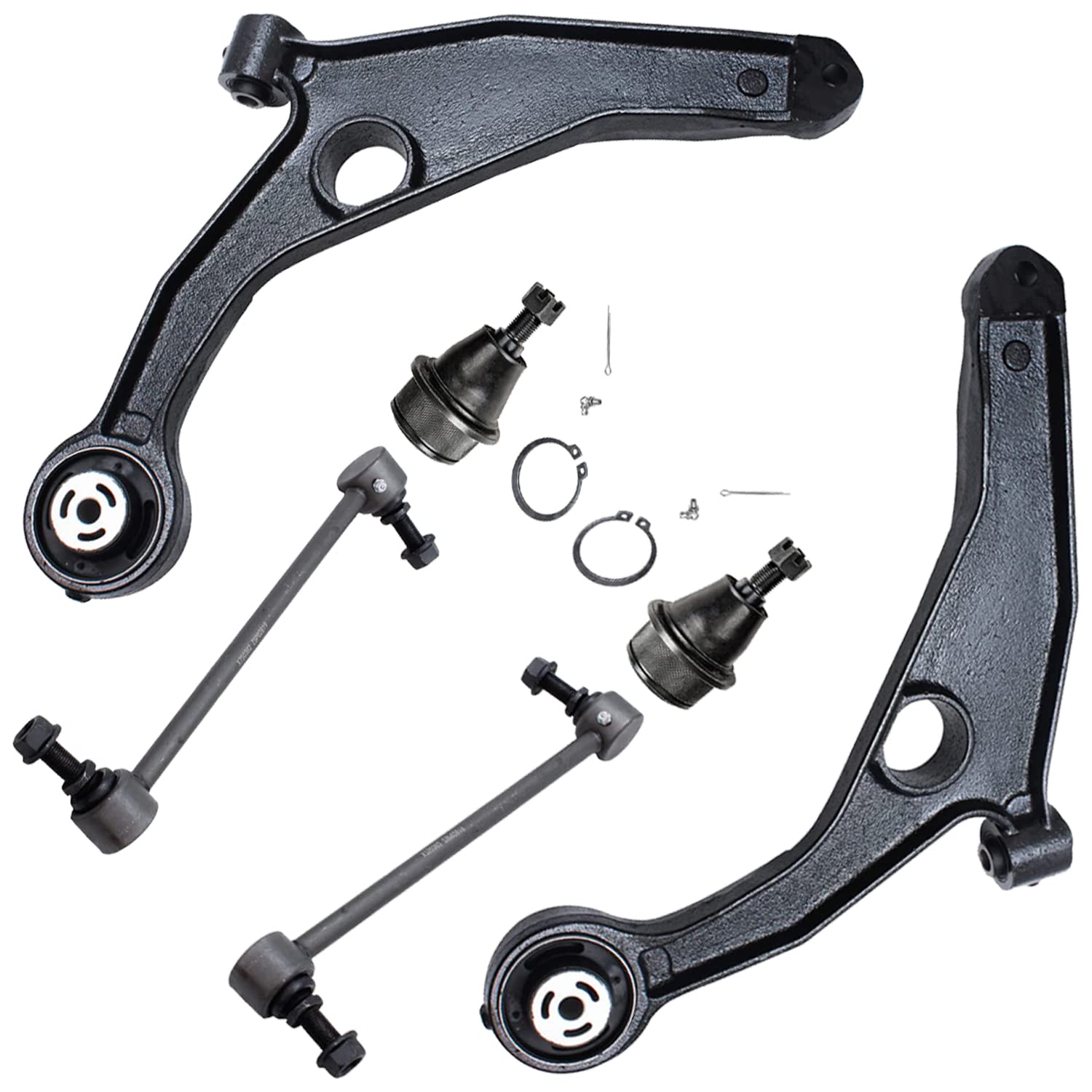 Detroit Axle - 6pc Front End Control Arms Kit for 2009-2020 Dodge Journey